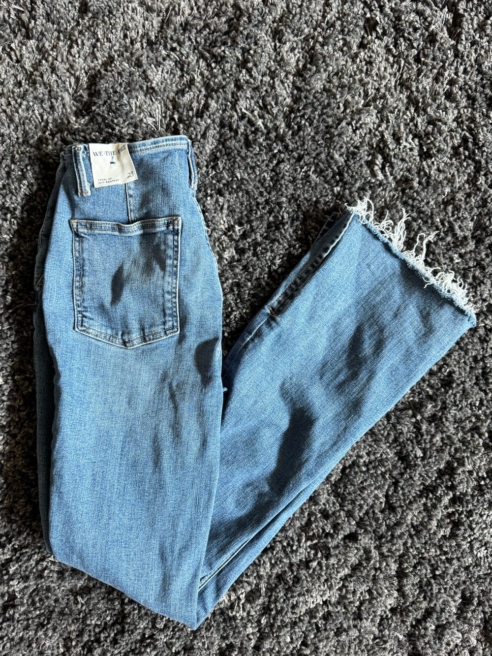 Free People We The Free Flare Split Hem Jeans Size 29
